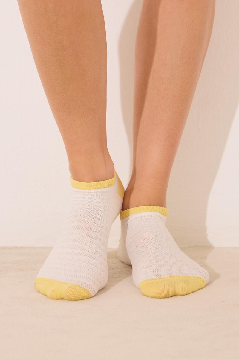 Women'secret Pack 3 Calcetines Cortos Textura Multicolor