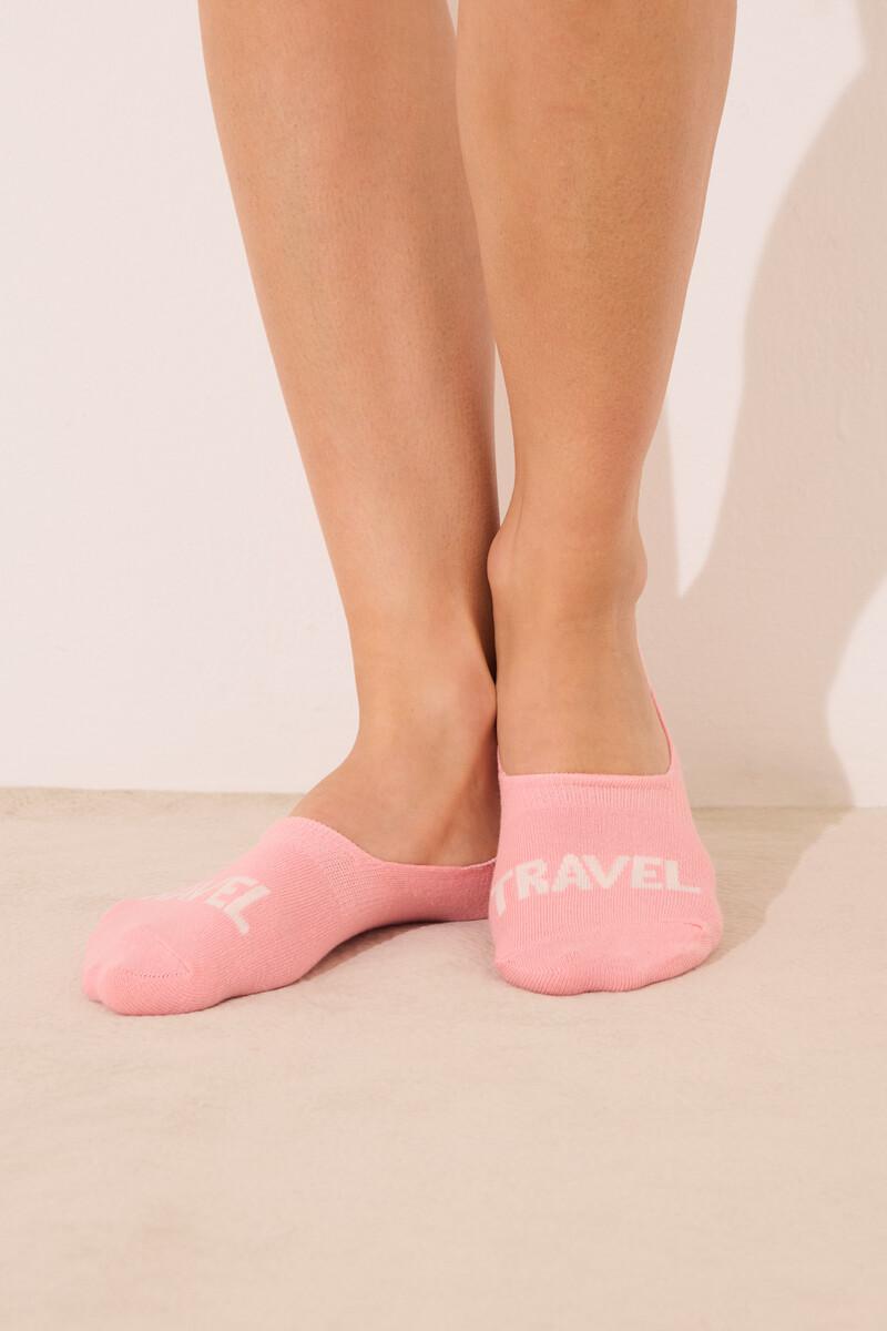 Women'secret Pack 3 Calcetines Invisibles Algodón Palabras