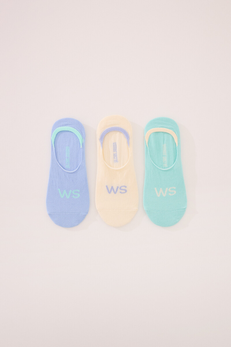 women'secret Pack 3 calcetines invisibles algodón WS