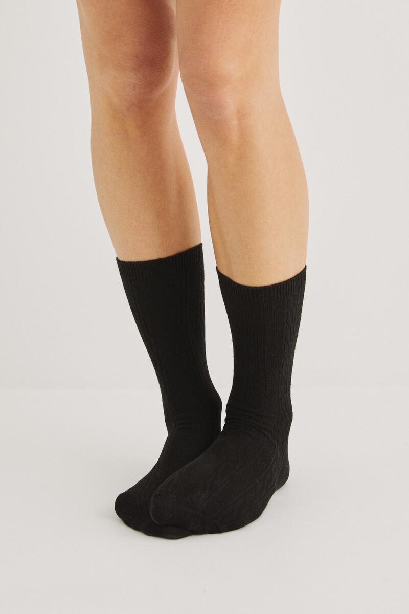 women'secret Pack 3 calcetines largos algodón textura