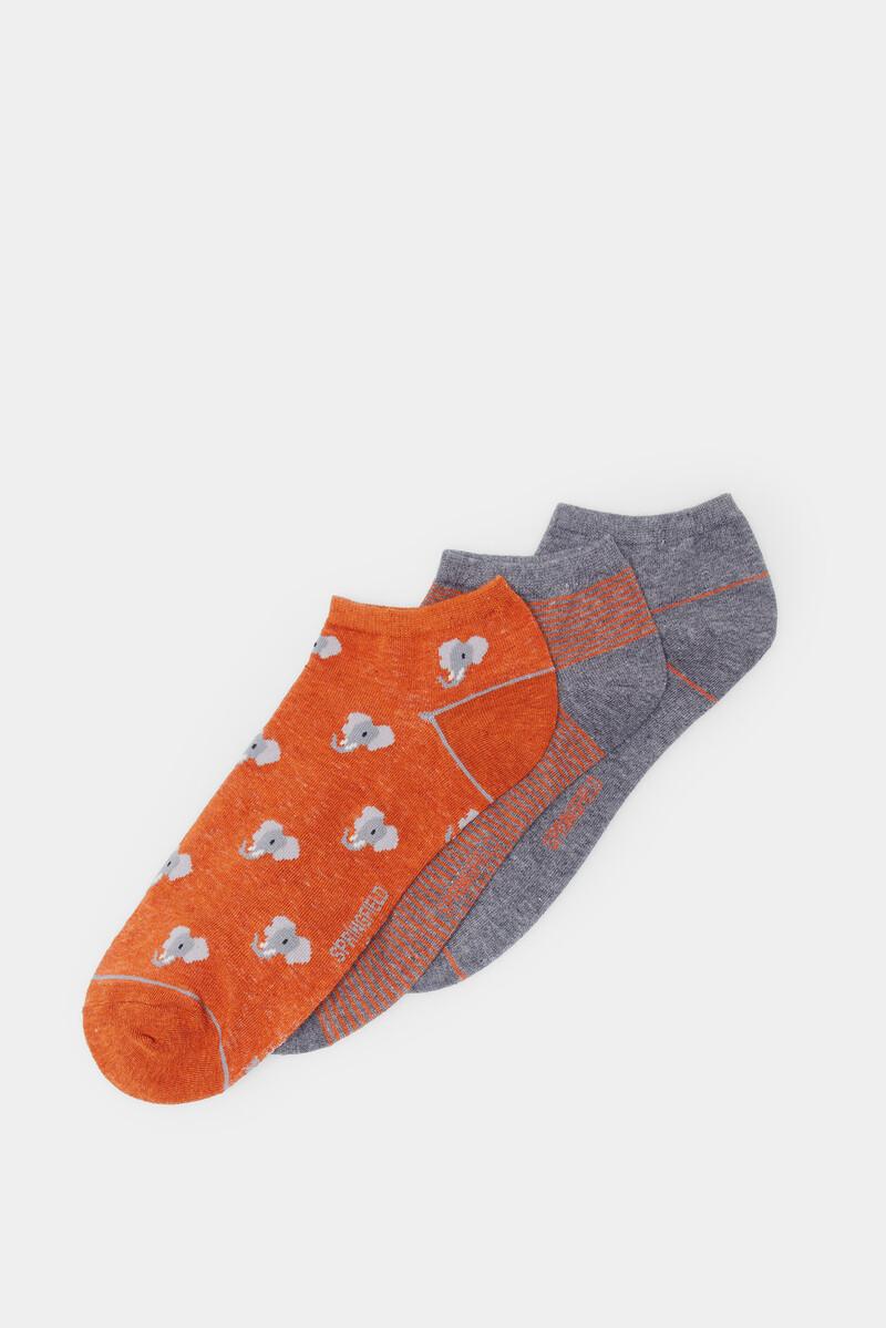 women'secret Pack 3 calcetines tobilleros elefantes
