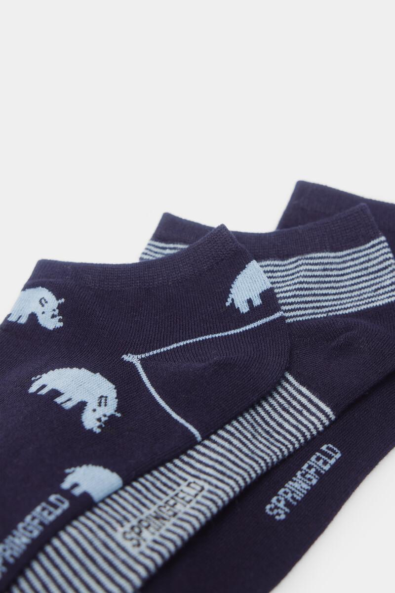 Women'secret Pack 3 Calcetines Tobilleros Hipopótamos
