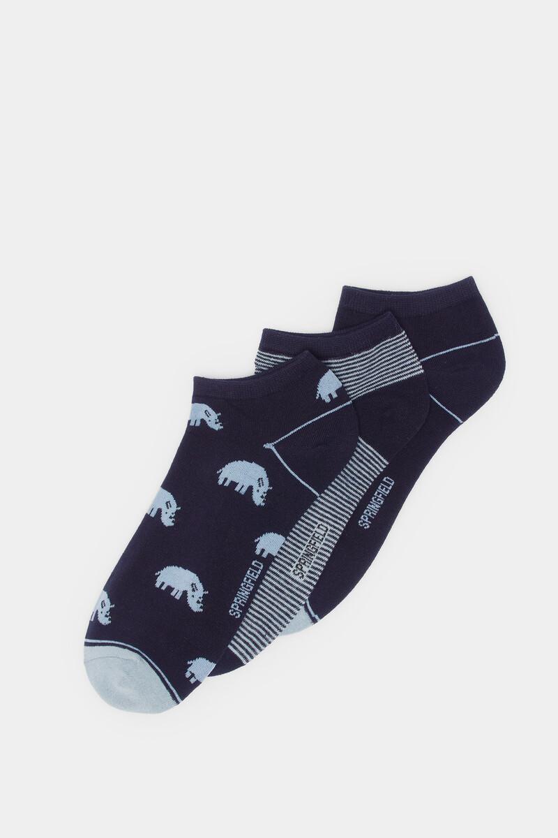 women'secret Pack 3 calcetines tobilleros hipopótamos