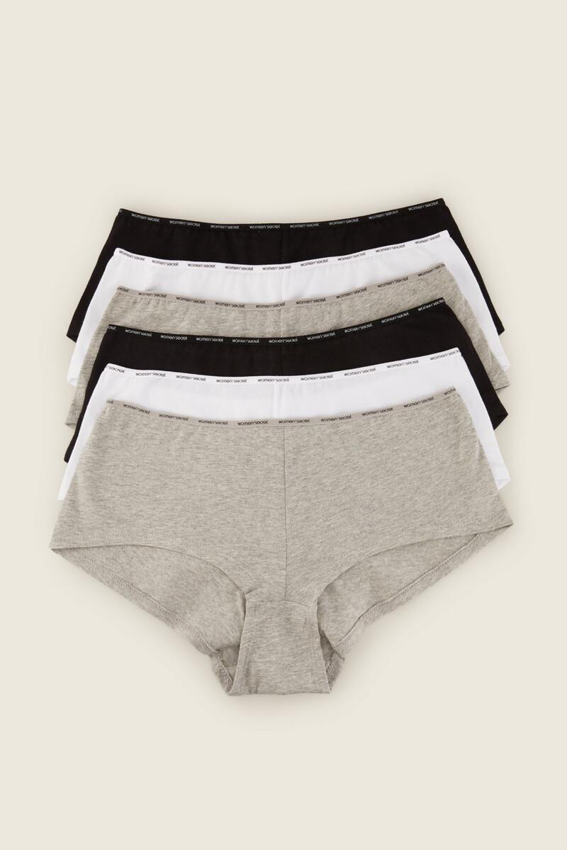 Women'secret Pack 6 Bragas Culotte Algodón Orgánico