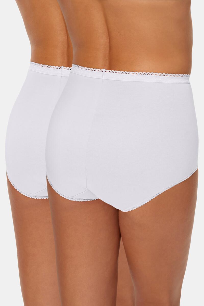 Women'secret Pack De 2 Bragas Maxi De Algodón Elástico Con Encaje