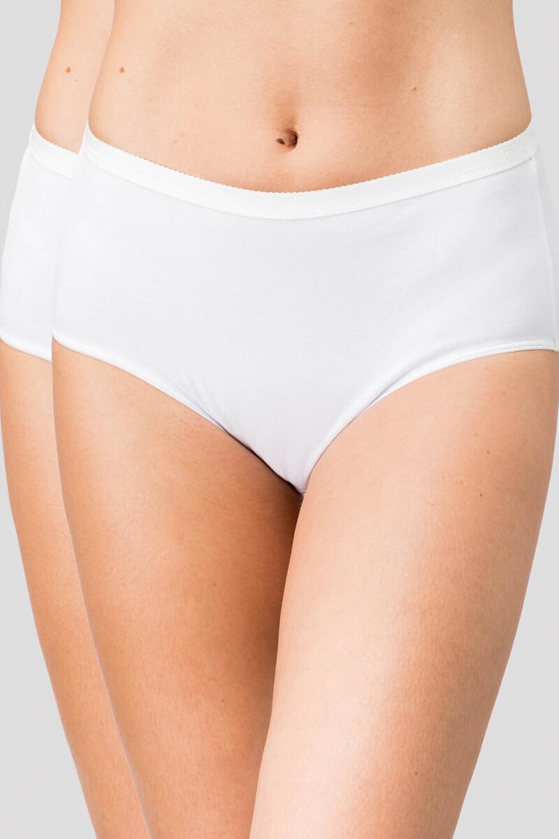 women'secret Pack de 2 bragas Midi de algodón orgánico
