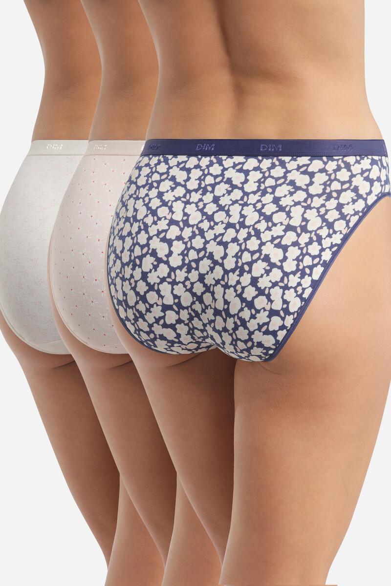 Women'secret Pack De 3 Bragas De Algodón Elástico Estampado Flores