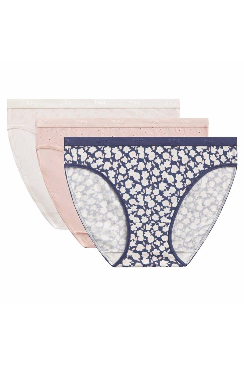 Women'secret Pack De 3 Bragas De Algodón Elástico Estampado Flores