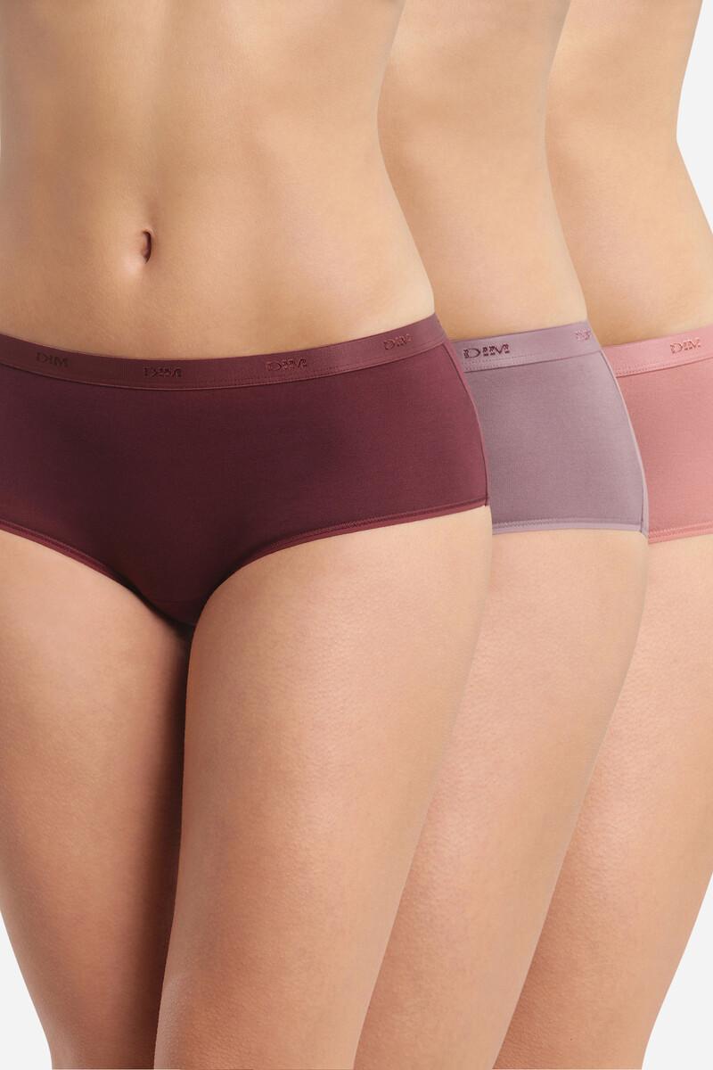 women'secret Pack de 3 culottes de algodón elástico en varios colores