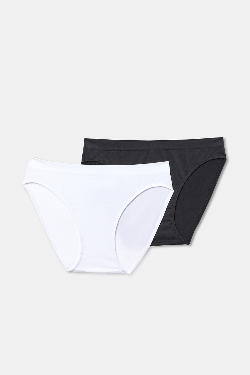 women'secret Pack de dos bragas sin costuras microfibra en varios colores