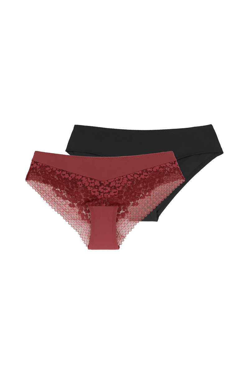 women'secret Pack de dos braguitas hipster Kelsea Cheeky