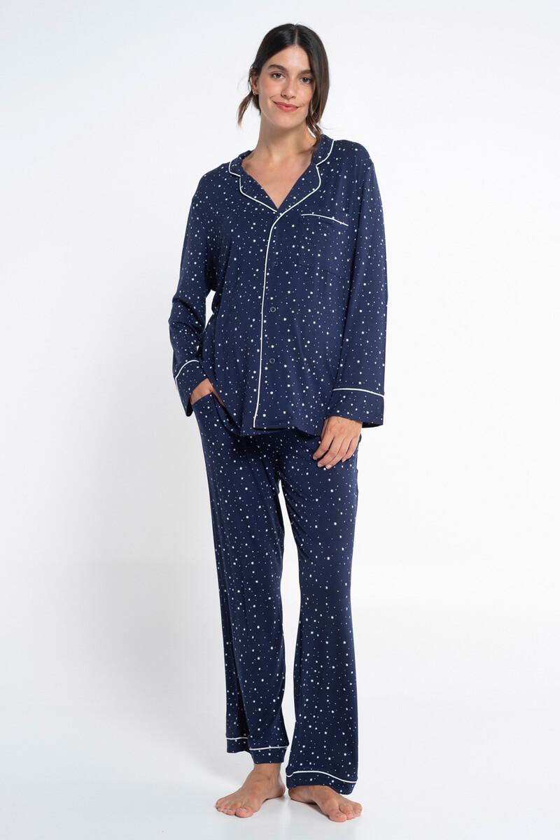 women'secret Pack pijama formal con print estrellas