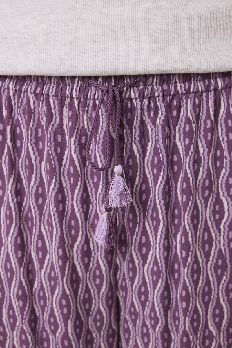 Women'secret Pantalón Carrot Viscosa Estampado Ikat