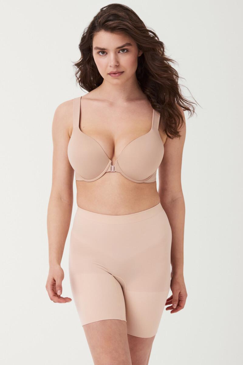 women'secret Pantalón corto a media pierna compresion media nude SPANX