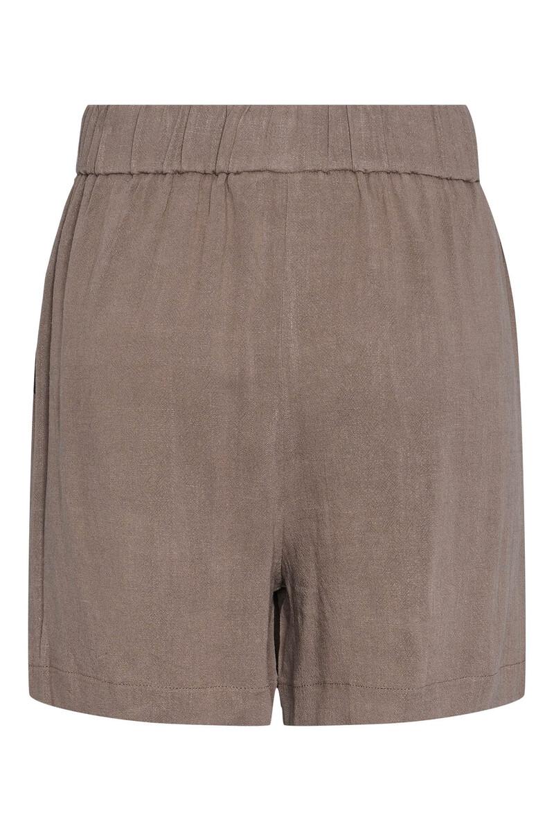 Women'secret Pantalón Corto De Lino Con Cintura Elástica