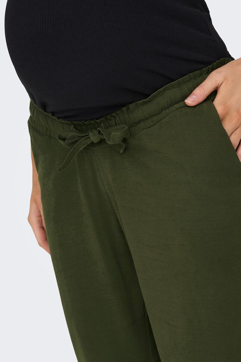 Women'secret Pantalón Holgado Premamá Barriga Alta Y Ajuste A La Cintura Con Cordón