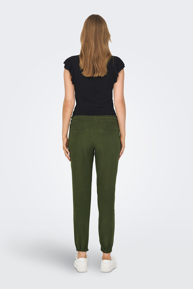 Women'secret Pantalón Holgado Premamá Barriga Alta Y Ajuste A La Cintura Con Cordón