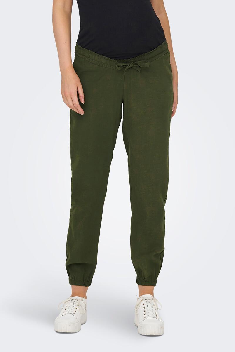 Women'secret Pantalón Holgado Premamá Barriga Alta Y Ajuste A La Cintura Con Cordón