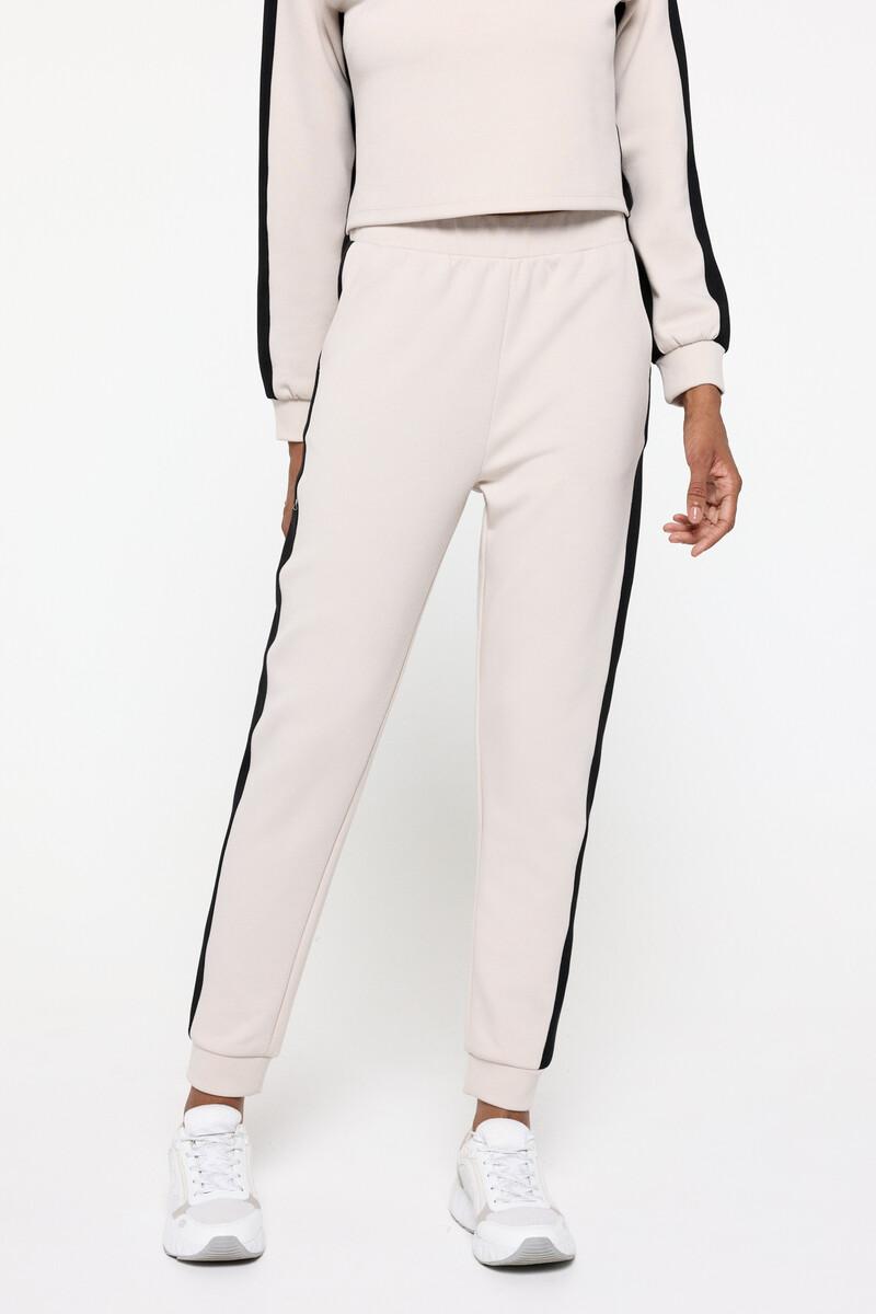 Women'secret Pantalón Jogger Suave De Cintura Alta Y Bolsillos Laterales Color Beige