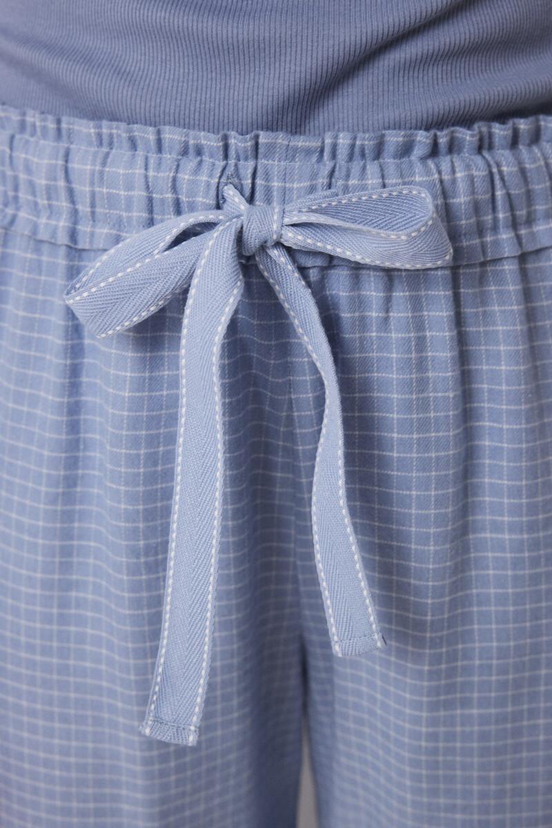 Women'secret Pantalón Largo Cargo Estampado Cuadros