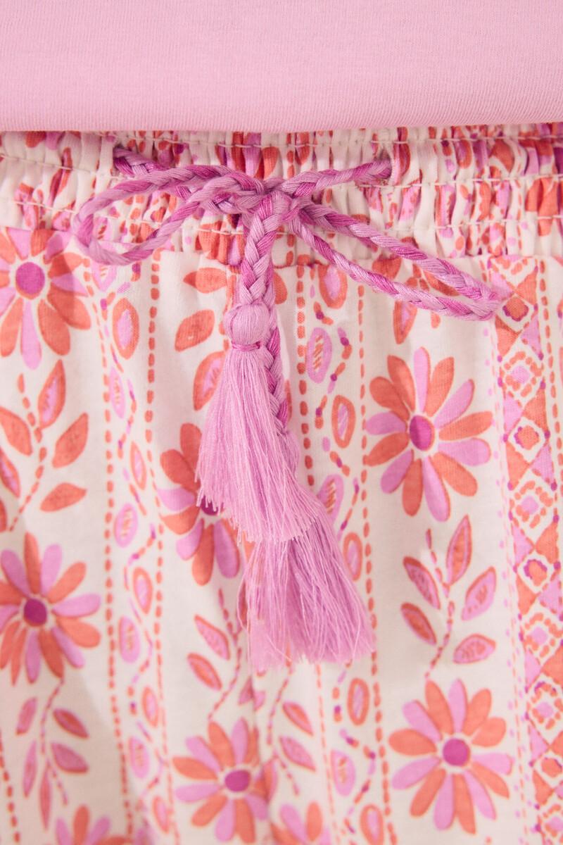 Women'secret Pantalón Largo Lounge 100% Algodón Flores