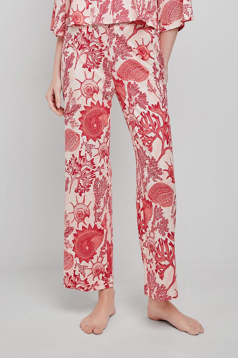 Women'secret Pantalón Largo Pijama Estampado Corales