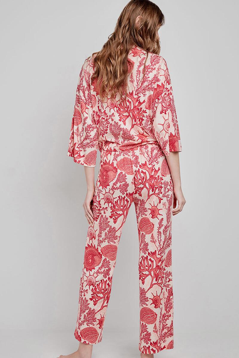 Women'secret Pantalón Largo Pijama Estampado Corales