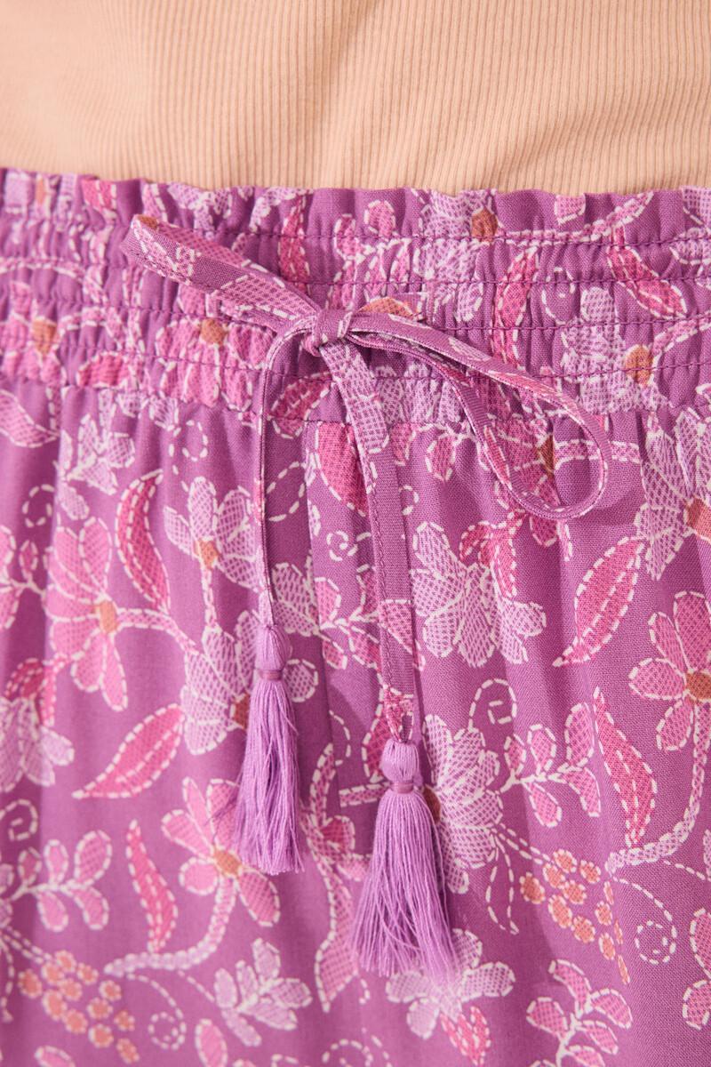 Women'secret Pantalón Largo Viscosa Estampado Boho Floral