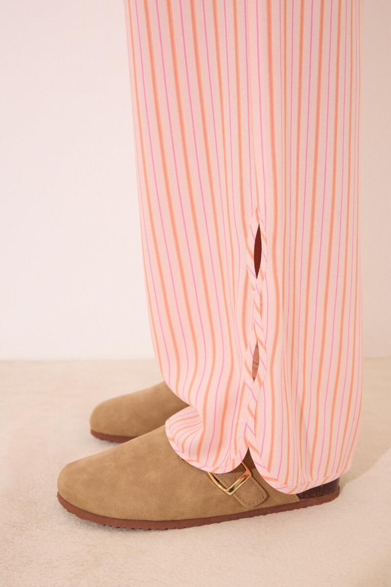 Women'secret Pantalón Largo Viscosa Estampado Rayas