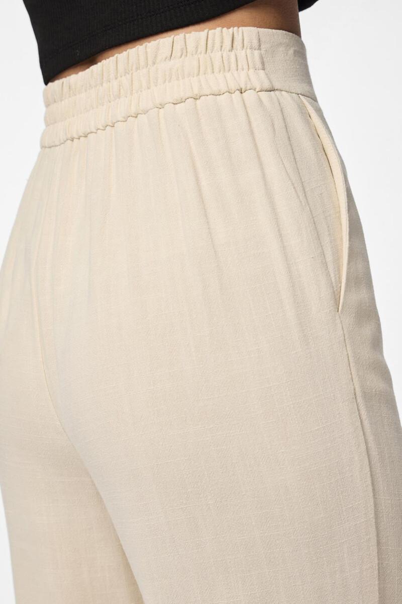 Women'secret Pantalón Lino De Mujer Fluido Con Cintura Elástica