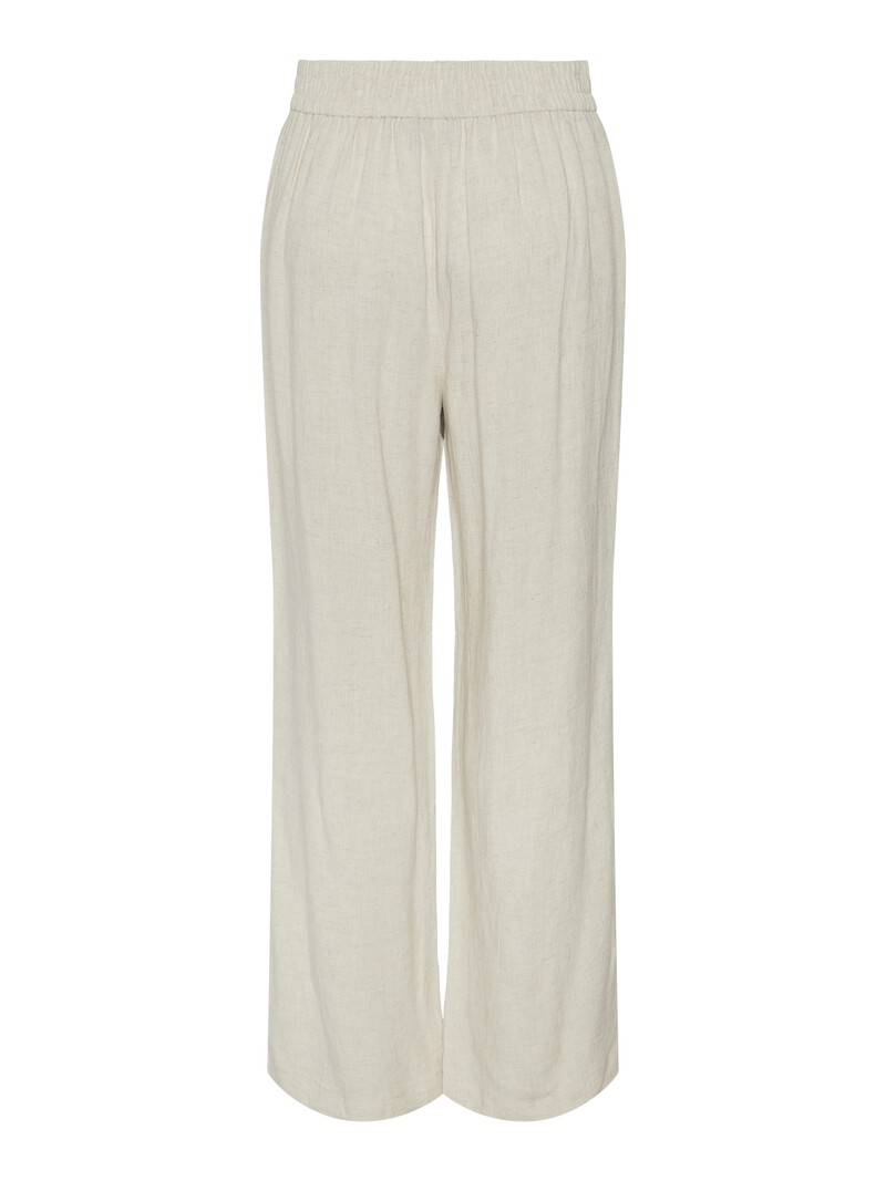 Women'secret Pantalón Lino De Mujer Fluido Con Cintura Elástica