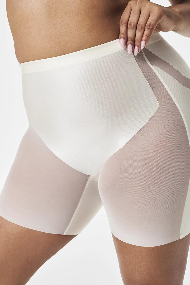 women'secret Pantalón satén y tul moldeador Shaping satin