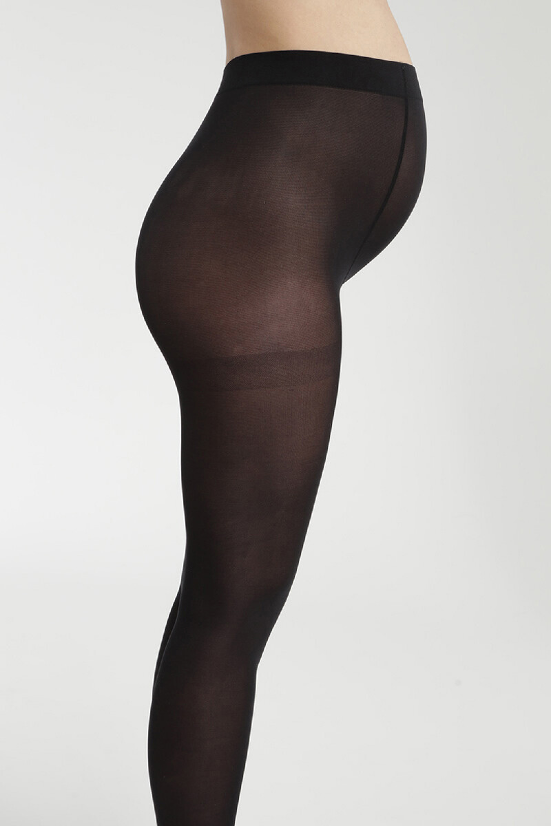 Women'secret Panty Negra Opaca De Maternidad 50 Deniers