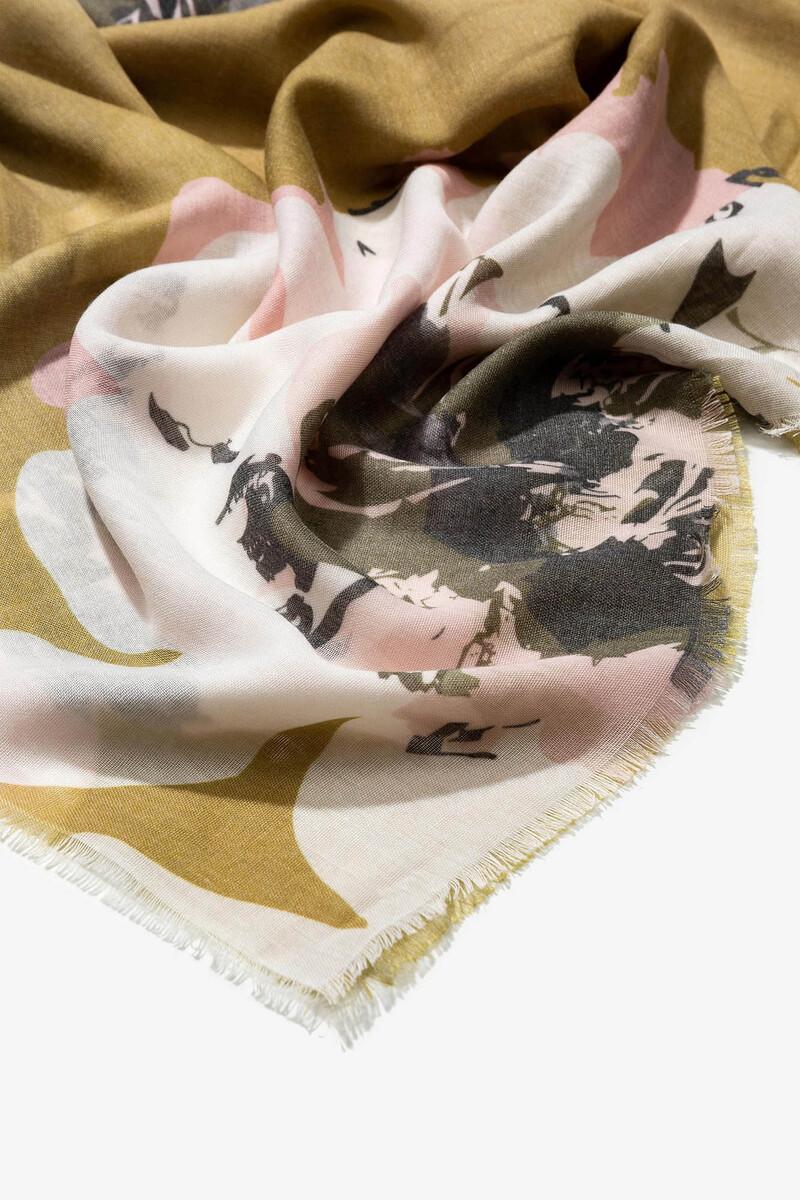 Women'secret Pañuelo Estampado Floral Semitransparente