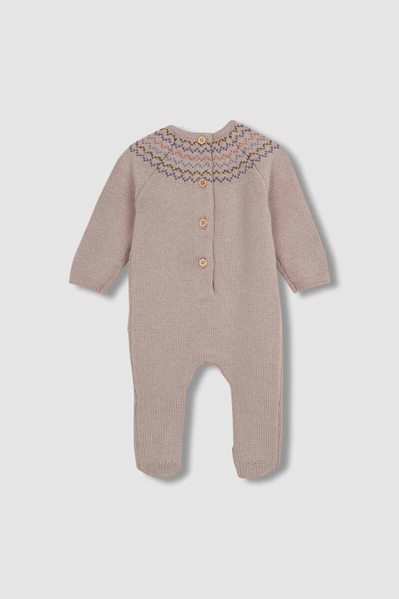 Women'secret Pelele Con Intarsia En Pecho Y Cuello Volante Piedra