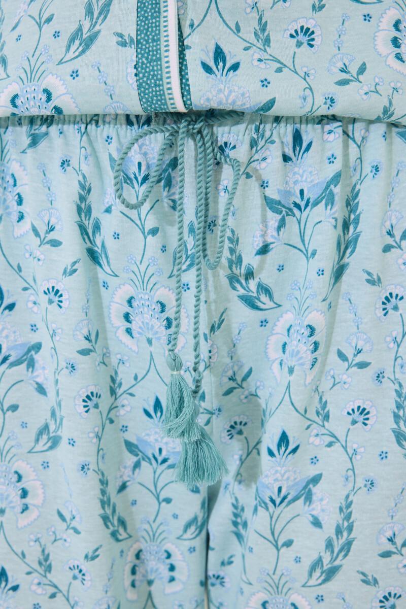 Women'secret Pijama 100% Algodón Verde Estampado Flores