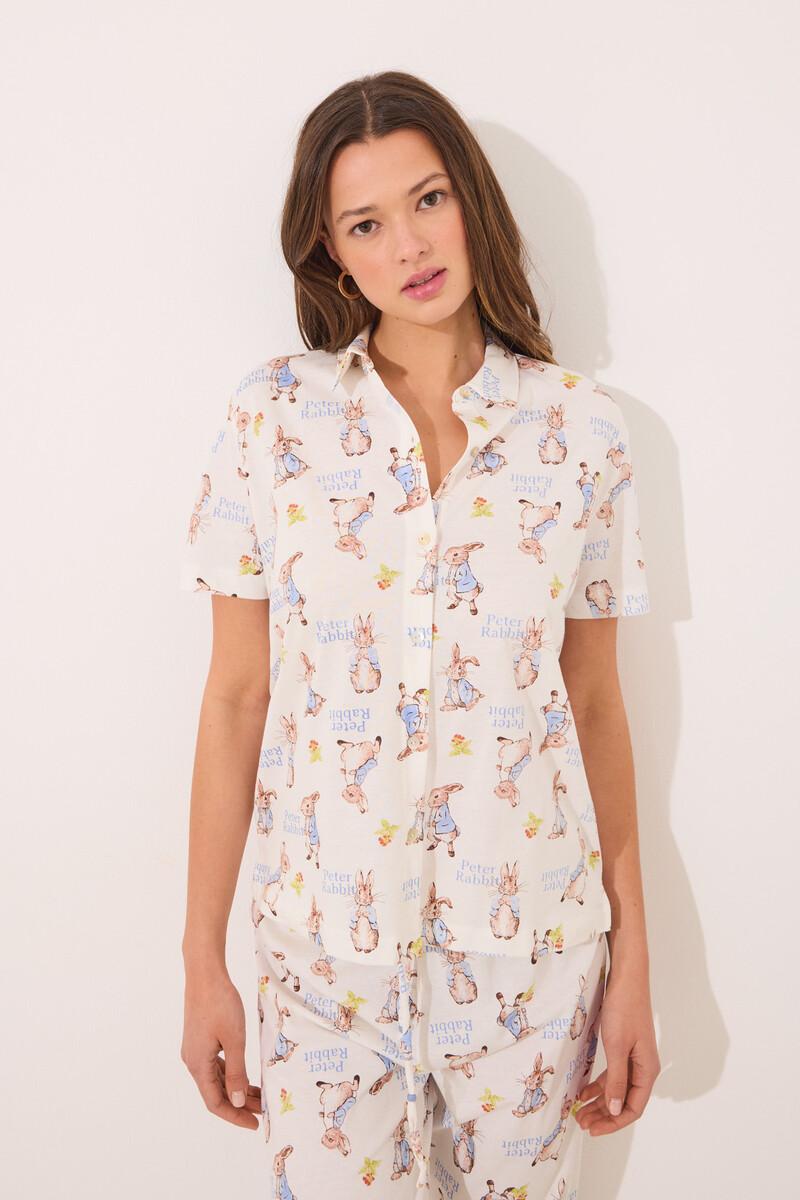 Women'secret Pijama Camisero 100% Algodón "Peter Rabbit"