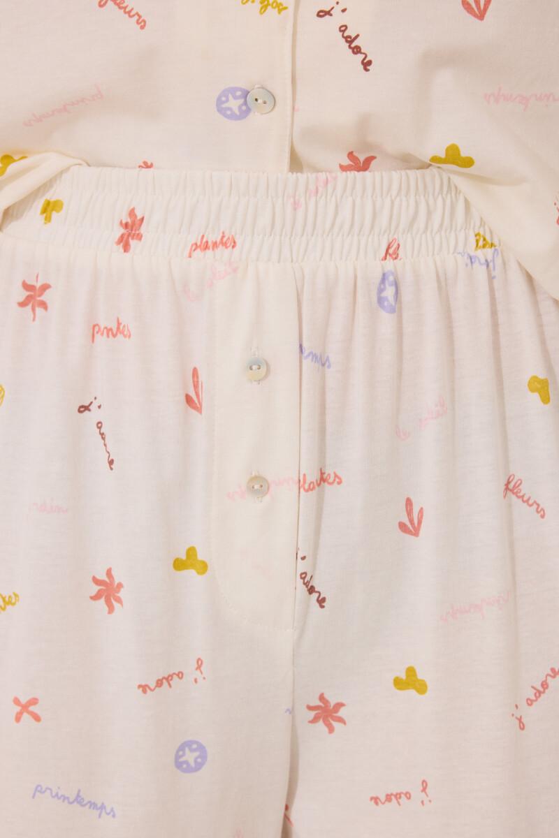 Women'secret Pijama Camisero 100% Algodón Print “J´ADORE”