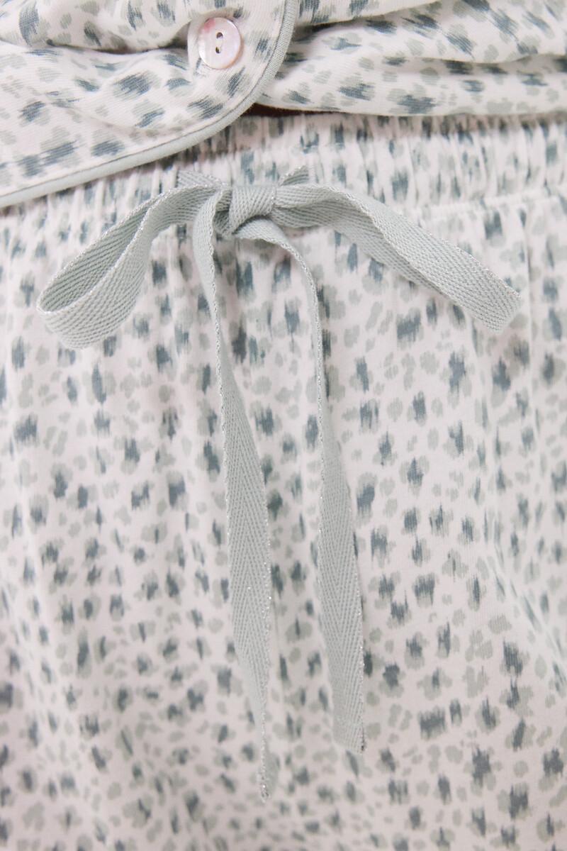 Women'secret Pijama Camisero Largo 100% Algodón Animal Print