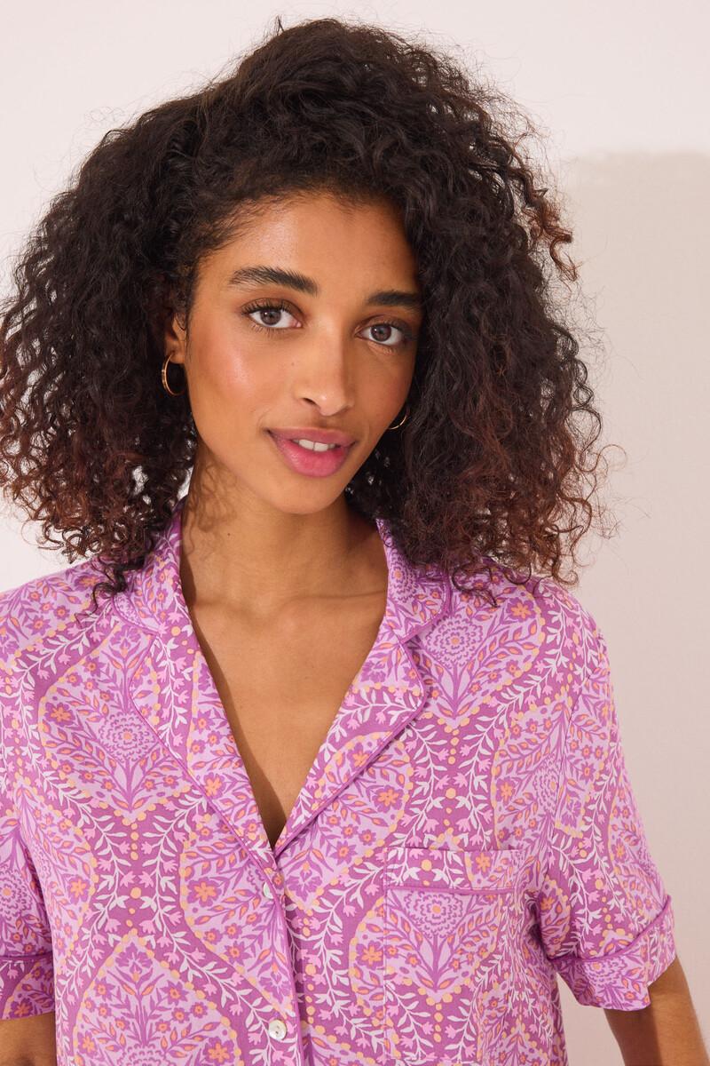 Women'secret Pijama Camisero Viscosa Estampado Boho