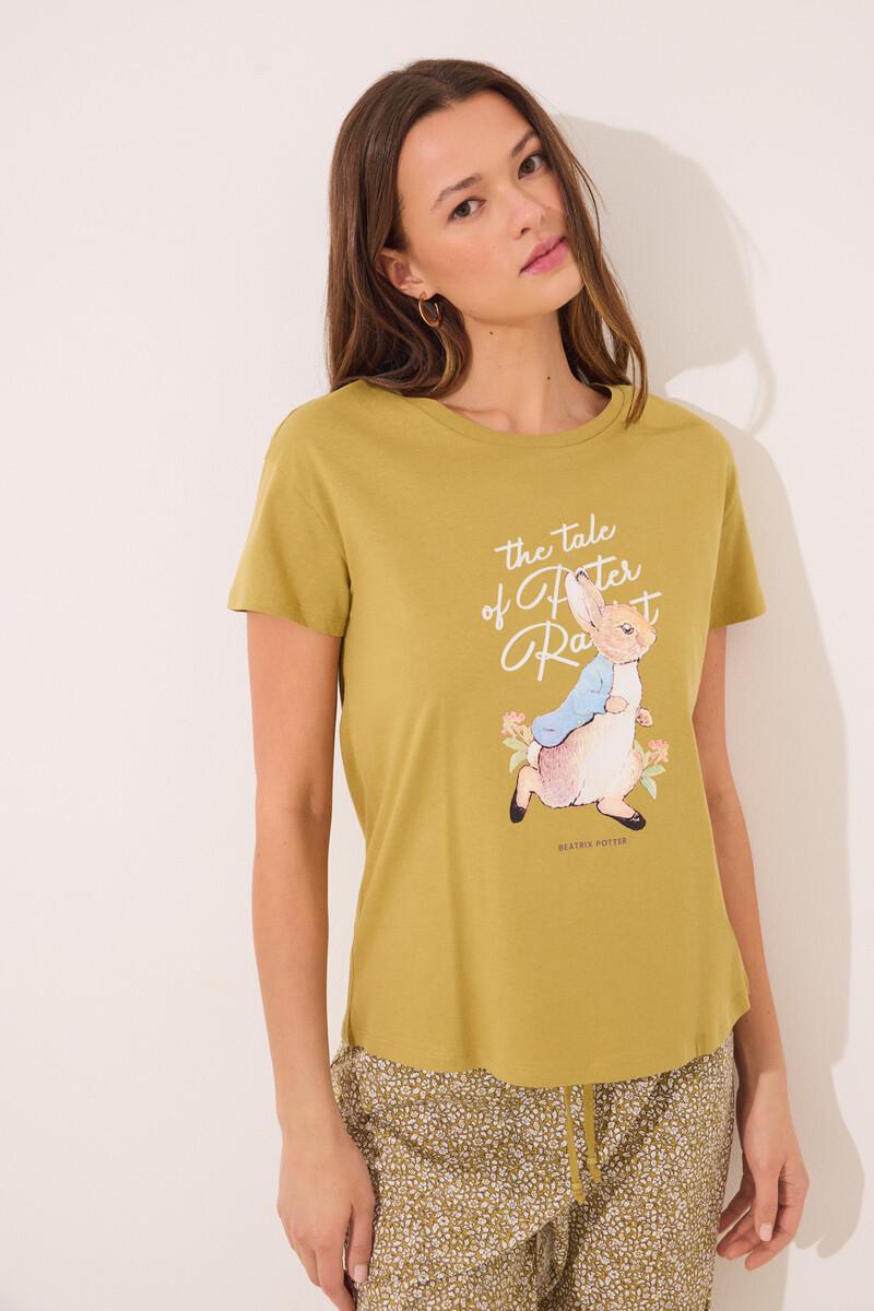 women'secret Pijama Capri 100% algodón print "Peter Rabbit"