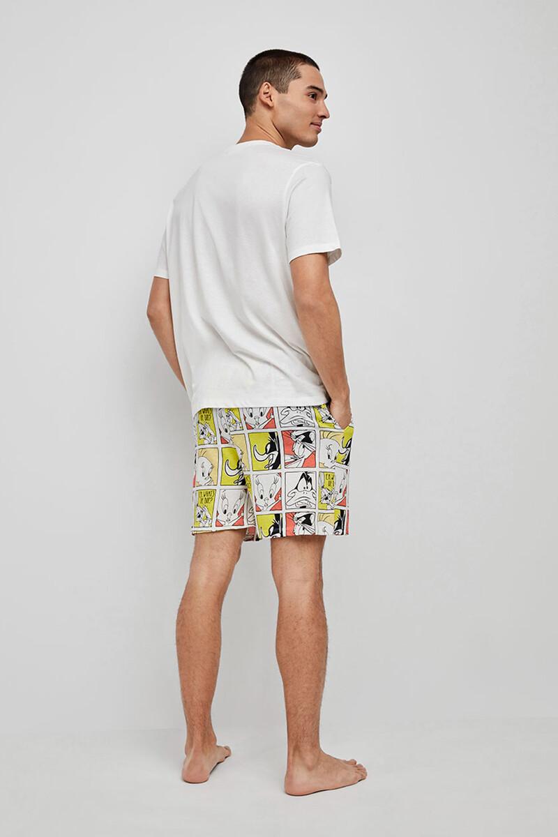 Women'secret Pijama Corto De Hombre Looney Tunes Blanco