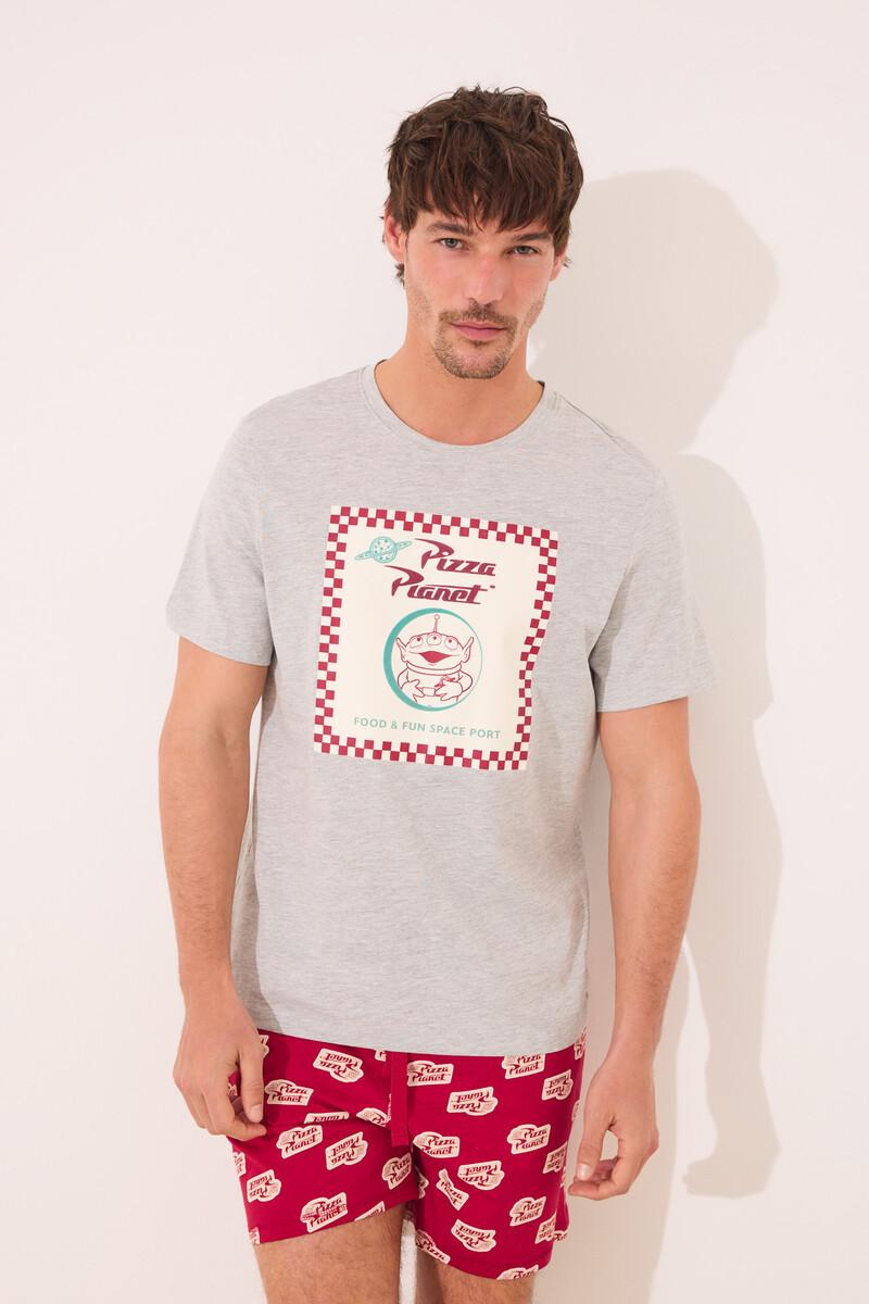 Women'secret Pijama Corto Hombre 100% Algodón Pizza Planet