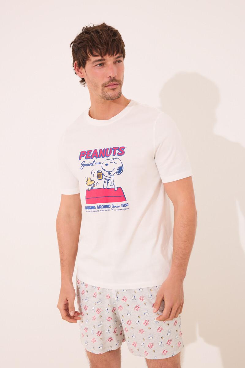 Women'secret Pijama Corto Hombre 100% Algodón Snoopy