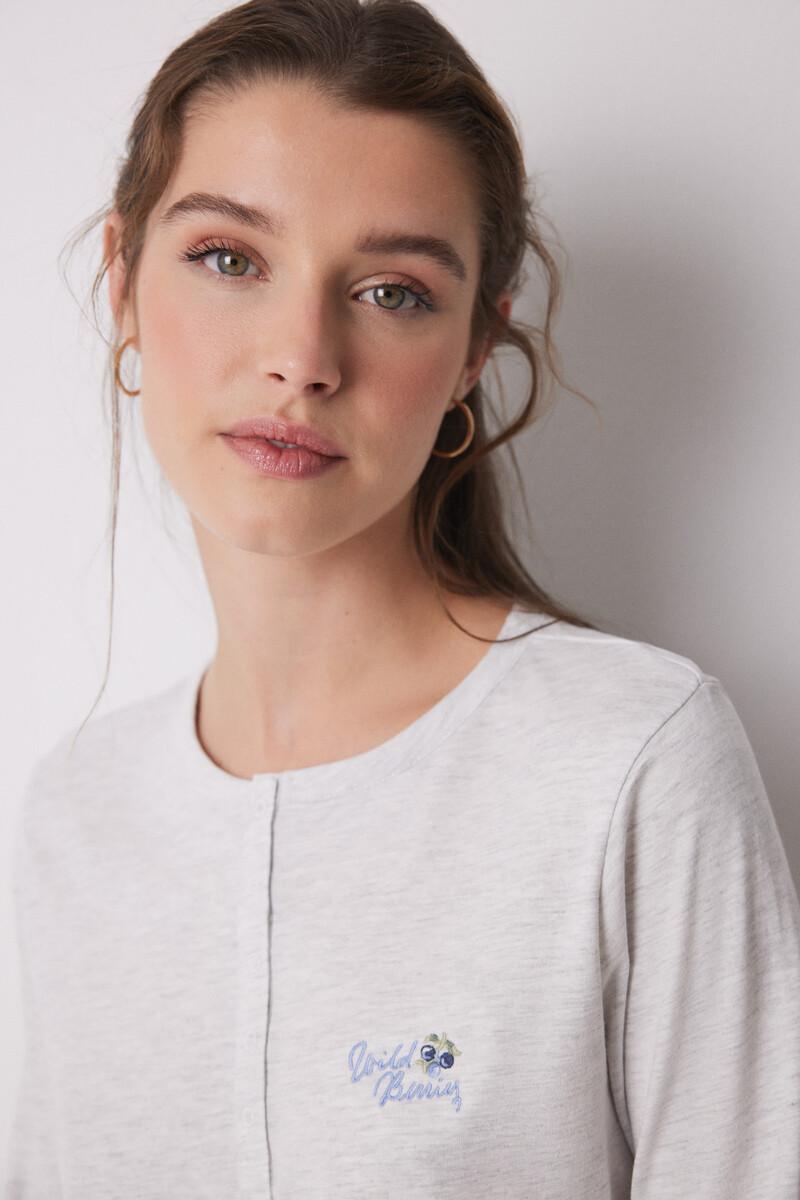 Women'secret Pijama Largo 100% Algodón Estampado Flores