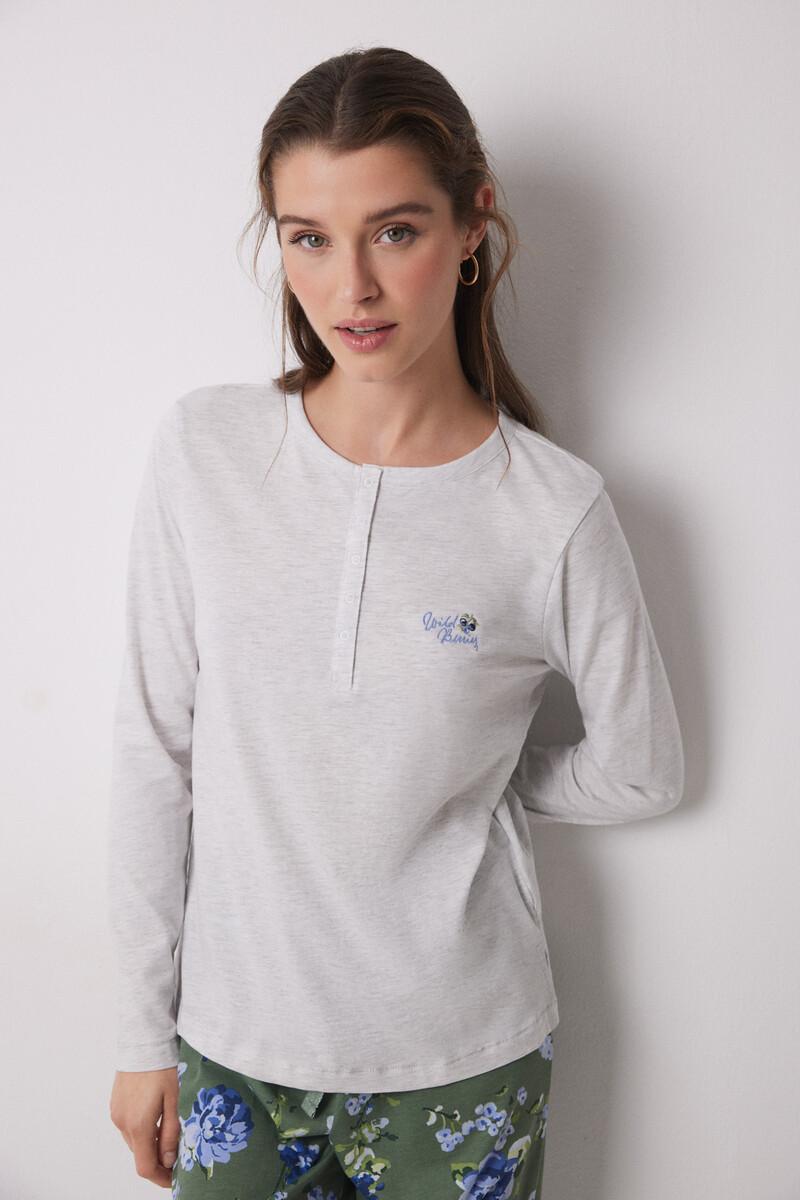 Women'secret Pijama Largo 100% Algodón Estampado Flores