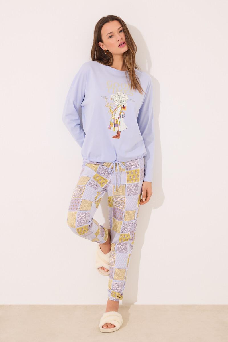 Women'secret Pijama Largo 100% Algodón Print "Holly Hobbie"