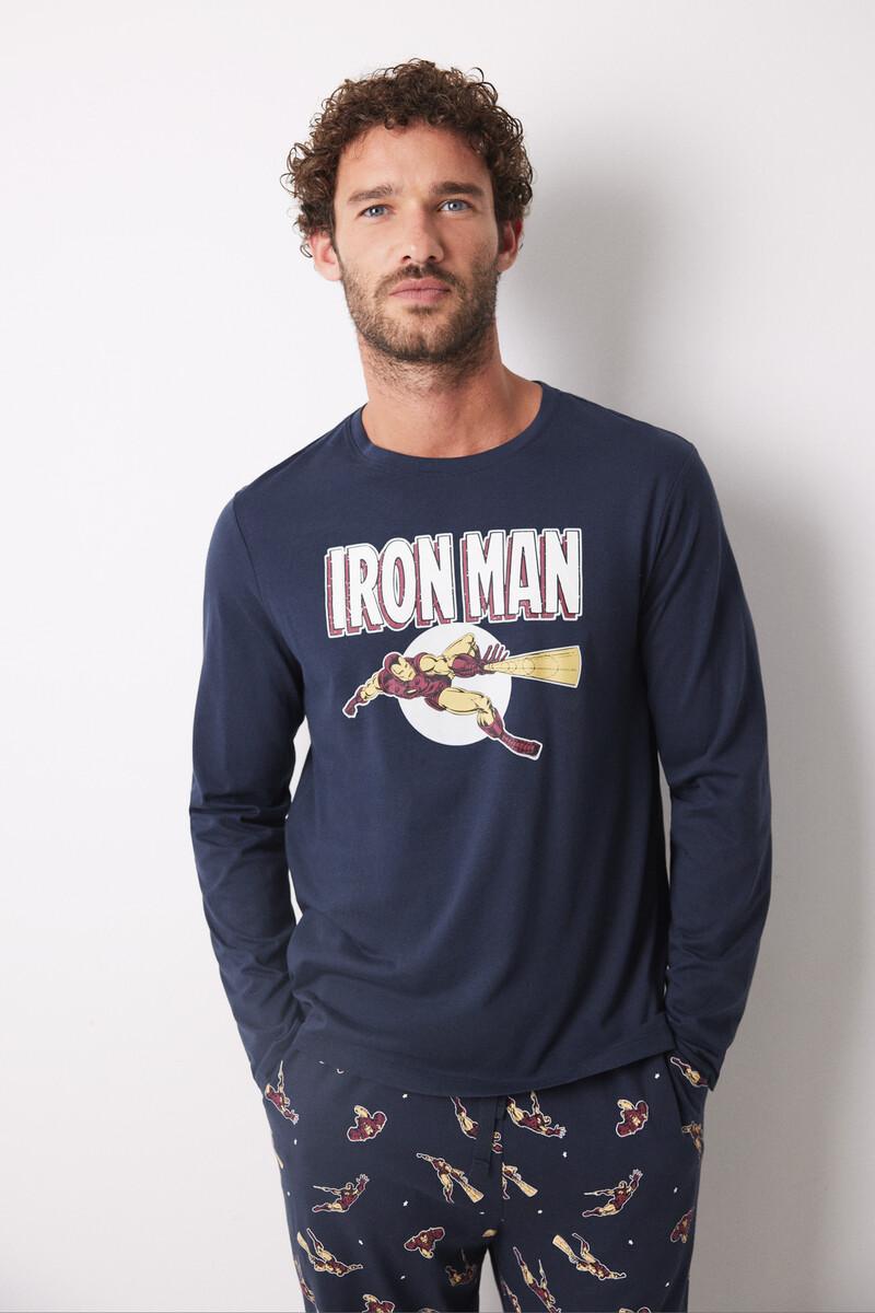 women'secret Pijama largo hombre 100% algodón "Iron Man"