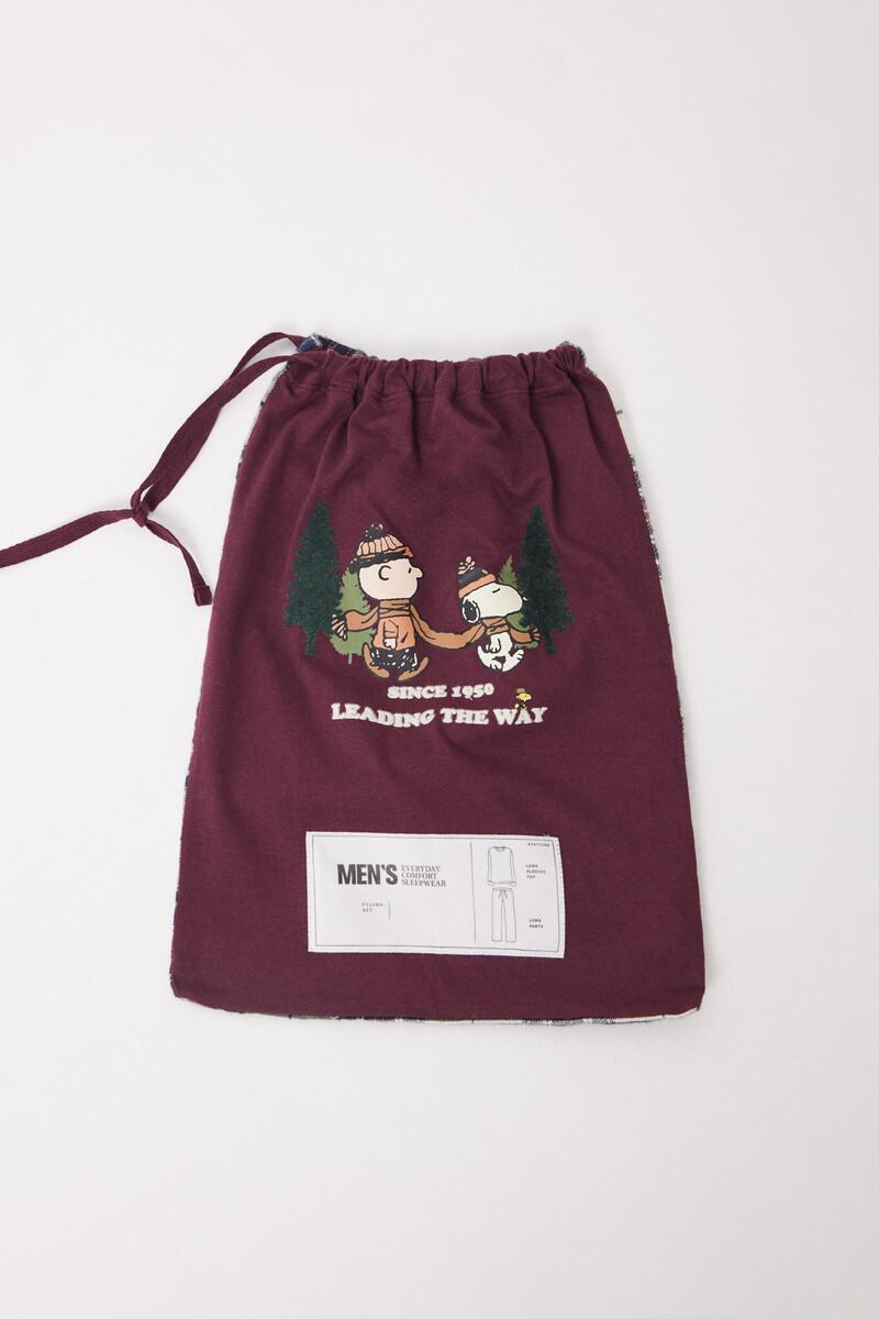 Women'secret Pijama Largo Hombre 100% Algodón "Snoopy"