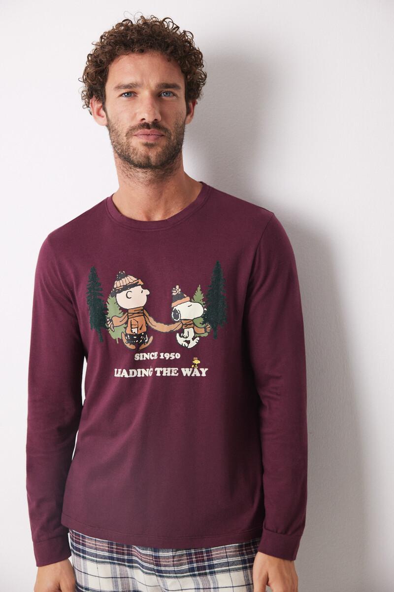 Women'secret Pijama Largo Hombre 100% Algodón "Snoopy"